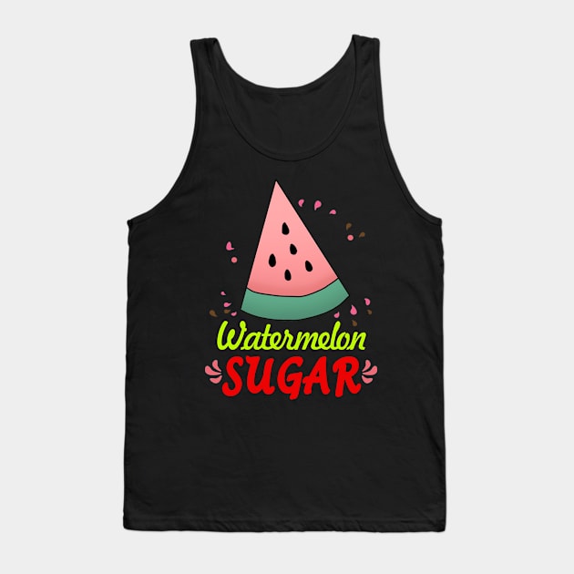 Watermelon Sugar Tank Top by RainasArt